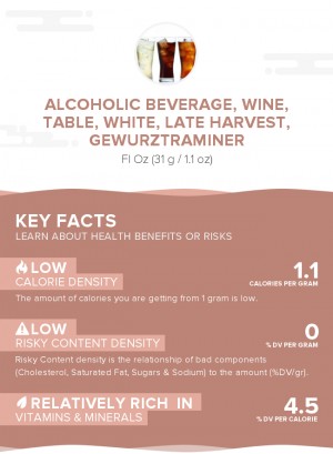 Alcoholic beverage, wine, table, white, late harvest, Gewurztraminer