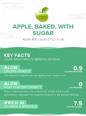 Apple, baked, with sugar