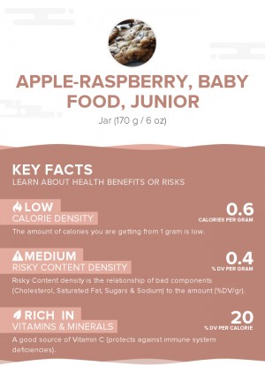 Apple-raspberry, baby food, junior