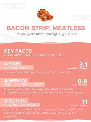 Bacon strip, meatless