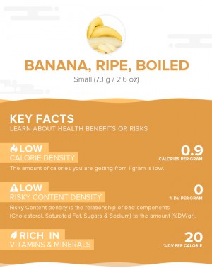 Banana, ripe, boiled