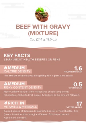 Beef with gravy (mixture)