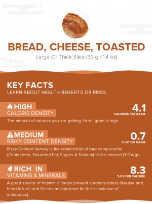 Bread, cheese, toasted