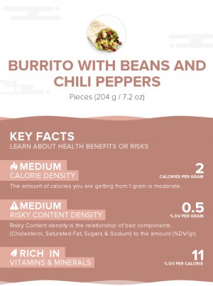 Burrito With Beans And Chili Peppers