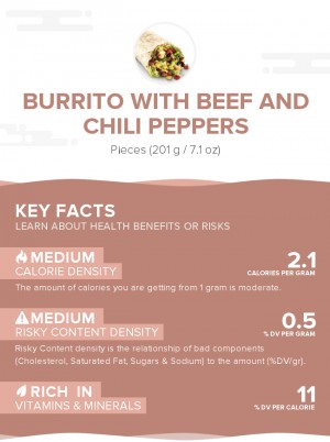 Burrito With Beef And Chili Peppers