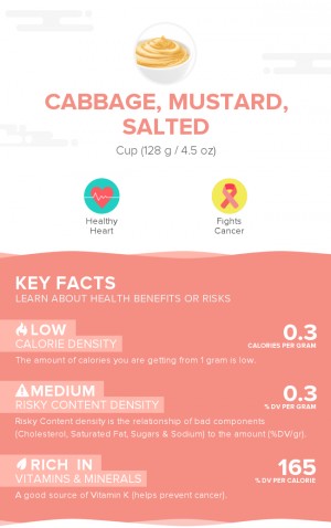 Cabbage, mustard, salted