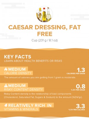 Caesar dressing, fat free