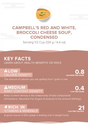 CAMPBELL'S Red and White, Broccoli Cheese Soup, condensed