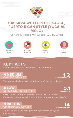 Cassava with creole sauce, Puerto Rican style (Yuca al mojo)