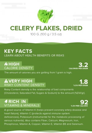 Celery flakes, dried