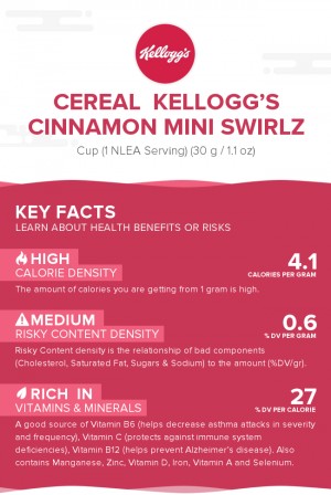 Cereal  KELLOGG'S Cinnamon MINI SWIRLZ