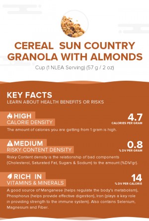 Cereal  SUN COUNTRY Granola with Almonds