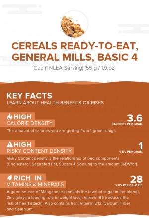 Cereals ready-to-eat, GENERAL MILLS, BASIC 4