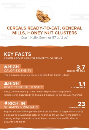 Cereals ready-to-eat, GENERAL MILLS, HONEY NUT CLUSTERS