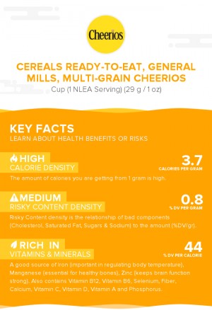 Cereals ready-to-eat, GENERAL MILLS, Multi-Grain CHEERIOS