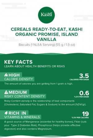 Cereals ready-to-eat, KASHI ORGANIC PROMISE, ISLAND VANILLA