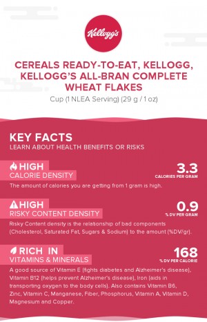 Cereals ready-to-eat, KELLOGG, KELLOGG'S ALL-BRAN COMPLETE Wheat Flakes
