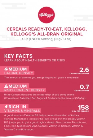 Cereals ready-to-eat, KELLOGG, KELLOGG'S ALL-BRAN Original