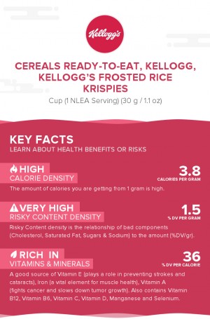 Cereals ready-to-eat, KELLOGG, KELLOGG'S FROSTED RICE KRISPIES