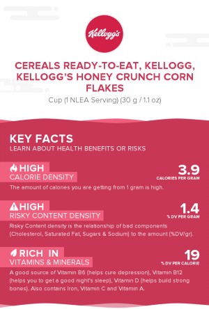 Cereals ready-to-eat, KELLOGG, KELLOGG'S HONEY CRUNCH CORN FLAKES