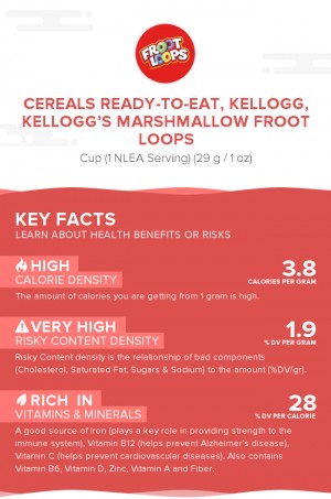 Cereals ready-to-eat, KELLOGG, KELLOGG'S MARSHMALLOW FROOT LOOPS