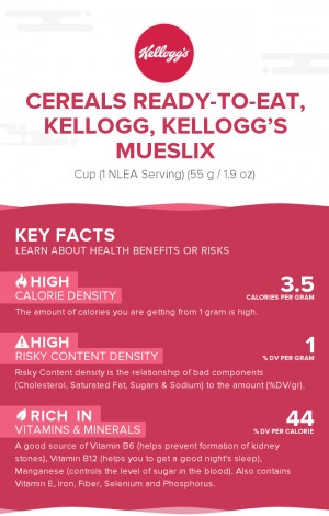 Cereals ready-to-eat, KELLOGG, KELLOGG'S MUESLIX