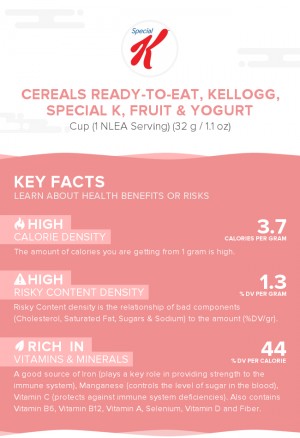 Cereals ready-to-eat, KELLOGG, SPECIAL K, Fruit & Yogurt