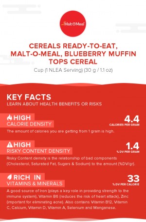 Cereals ready-to-eat, MALT-O-MEAL, Blueberry MUFFIN TOPS Cereal