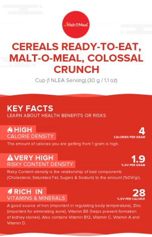 Cereals ready-to-eat, MALT-O-MEAL, COLOSSAL CRUNCH