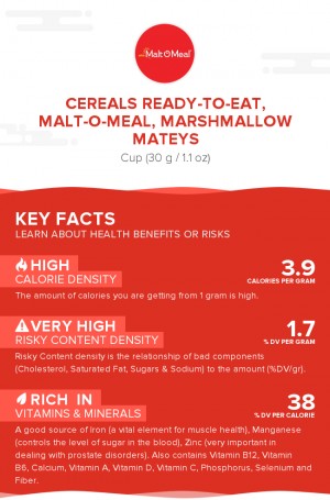 Cereals ready-to-eat, MALT-O-MEAL, MARSHMALLOW MATEYS