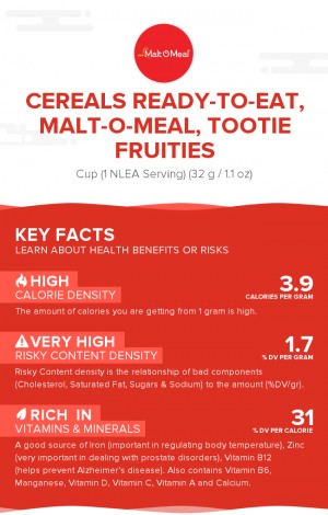 Cereals ready-to-eat, MALT-O-MEAL, TOOTIE FRUITIES