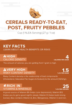 Cereals ready-to-eat, POST, FRUITY PEBBLES