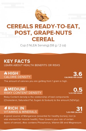 Cereals ready-to-eat, POST, GRAPE-NUTS Cereal