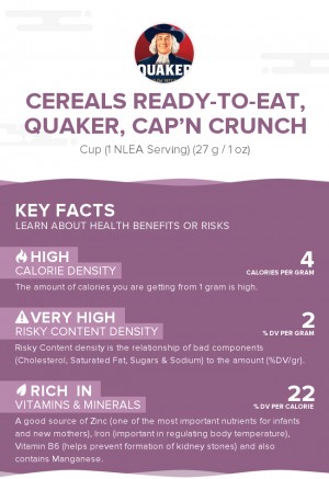 Cereals ready-to-eat, QUAKER, CAP'N CRUNCH