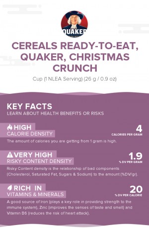Cereals ready-to-eat, QUAKER, Christmas Crunch