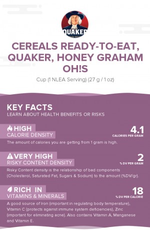 Cereals ready-to-eat, QUAKER, HONEY GRAHAM OH!S