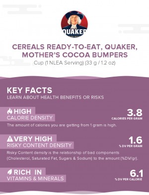 Cereals ready-to-eat, QUAKER, MOTHER'S COCOA BUMPERS