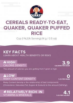 Cereals ready-to-eat, QUAKER, QUAKER Puffed Rice