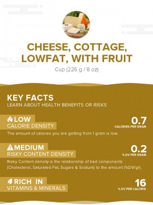 Cheese, cottage, lowfat, with fruit