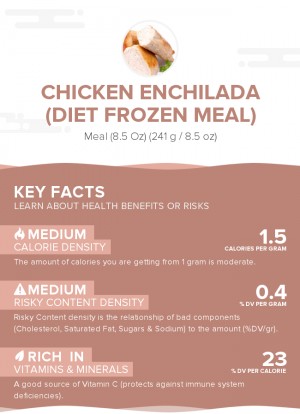 Chicken enchilada (diet frozen meal)