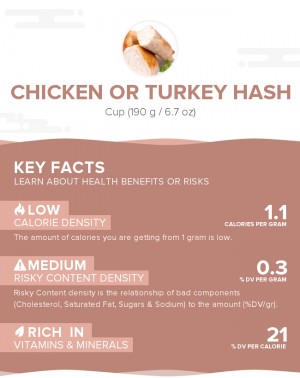 Chicken or turkey hash