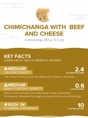 Chimichanga with  Beef And Cheese