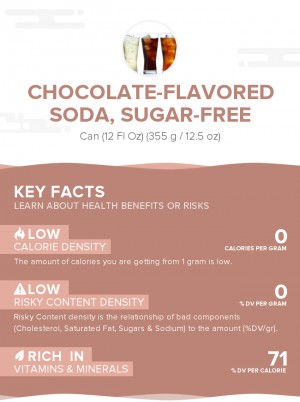 Chocolate-flavored soda, sugar-free