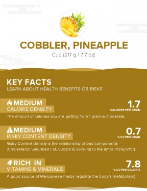 Cobbler, pineapple