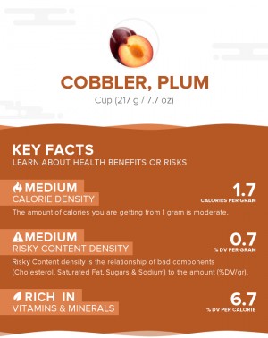 Cobbler, plum