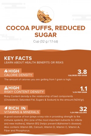 Cocoa Puffs, reduced sugar