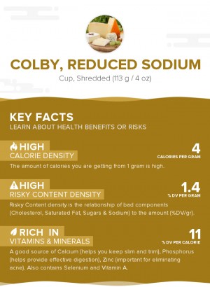 Colby, reduced sodium