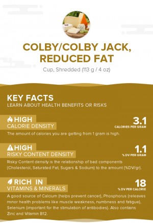 Colby/Colby Jack, reduced fat