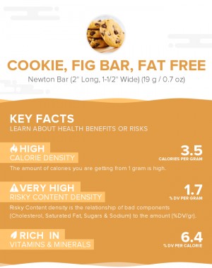 Cookie, fig bar, fat free