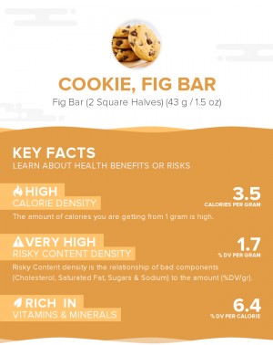 Cookie, fig bar
